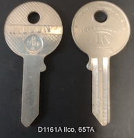 D1161A 65TA D61A DA1 Vintage KEY BLANK ONLY